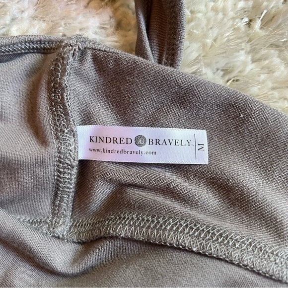 Kindred Bravely French Terry Racerback Nursing Sleep Bra in Grey Size Medium - Picture 7 of 8